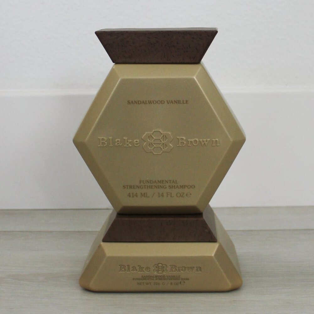 NEW Blake Brown Sandalwood Vanille Fundamental Strengthening Shampoo & Hair Mask